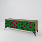 FUNKY SPOTS 3-Door TV Stand in Oak Effect