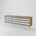 NIGHTY MELODIES 3-Door TV Stand in Oak Effect