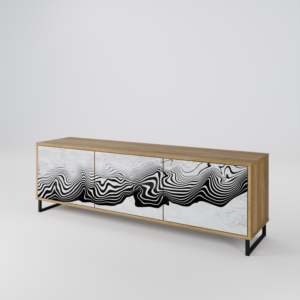 MONOCHROME MIRAGE 3-Door TV Cabinet