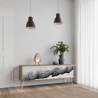 MONOCHROME MIRAGE 3-Door TV Stand in Oak Effect