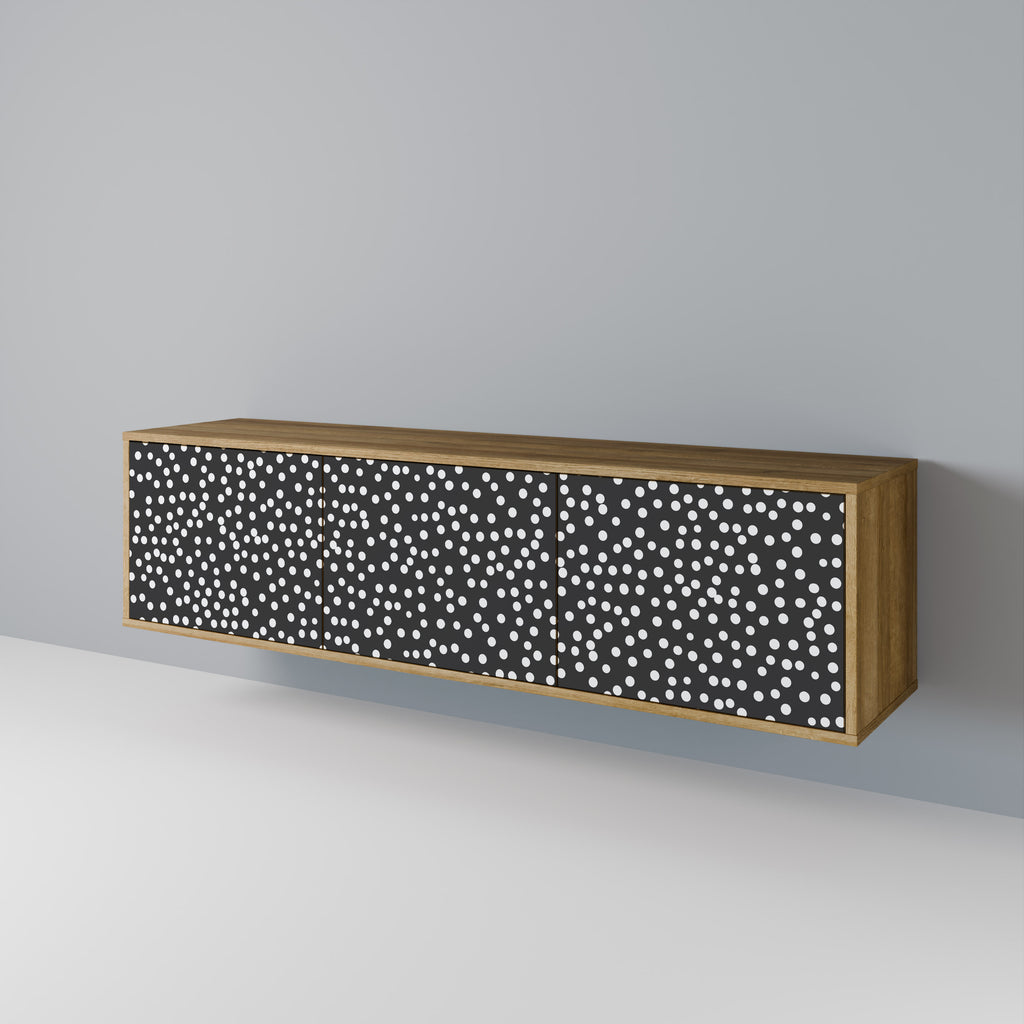 BLINDING LIGHTS 3-Door TV Stand in Oak Effect