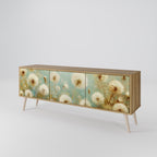 DREAMY MEADOW 3-Door TV Stand in Oak Effect