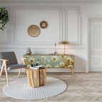 DREAMY MEADOW 3-Door TV Stand in Oak Effect