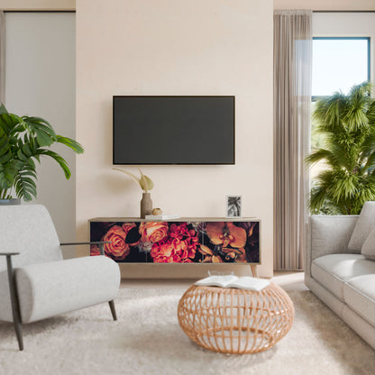 NEVERENDING BLOOM Mueble de TV de 3 Puertas