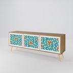 BE THE CHANGE 3-Door TV Stand in Oak Effect