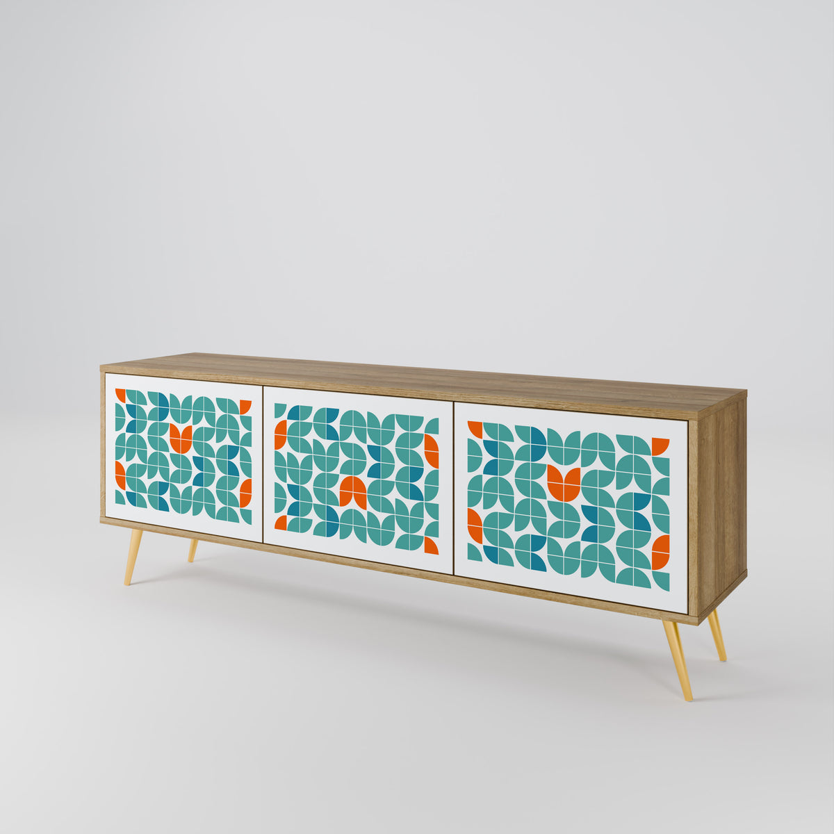 BE THE CHANGE Mueble de TV de 3 Puertas
