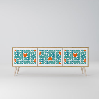 BE THE CHANGE Mueble de TV de 3 Puertas