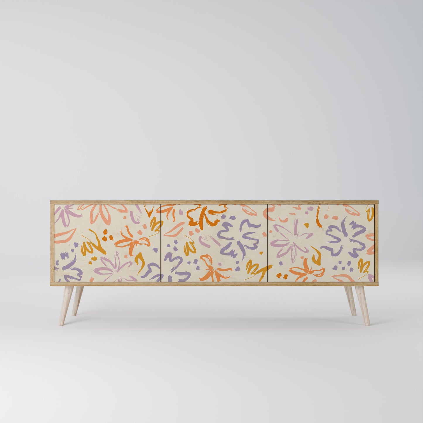 SPRING WHIMSY Mueble de TV de 3 Puertas