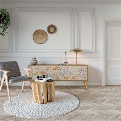 SPRING WHIMSY Mueble de TV de 3 Puertas
