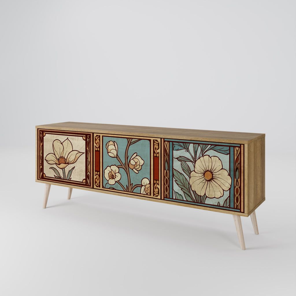 TIMELESS FLORA 3-Door TV Cabinet