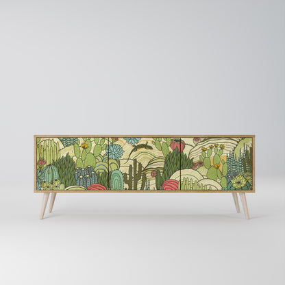 SUCCULENTS KALEIDOSCOPE Mueble de TV de 3 Puertas