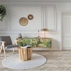 SUCCULENTS KALEIDOSCOPE 3-Door TV Stand in Oak Effect