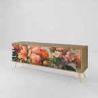 STYLISH BEAUTY 3-Door TV Stand in Oak Effect