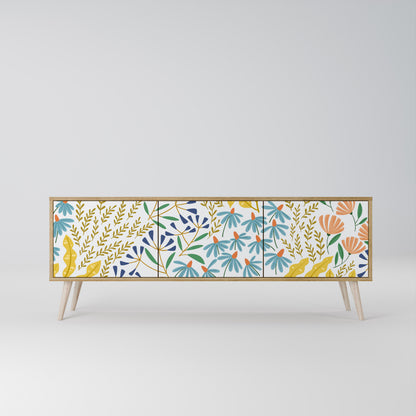 HELLO SPRING Mueble de TV de 3 Puertas