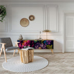 BLOOMING ELEGANCE Mueble de TV de 3 Puertas