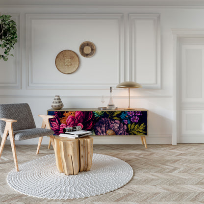 BLOOMING ELEGANCE Mueble de TV de 3 Puertas