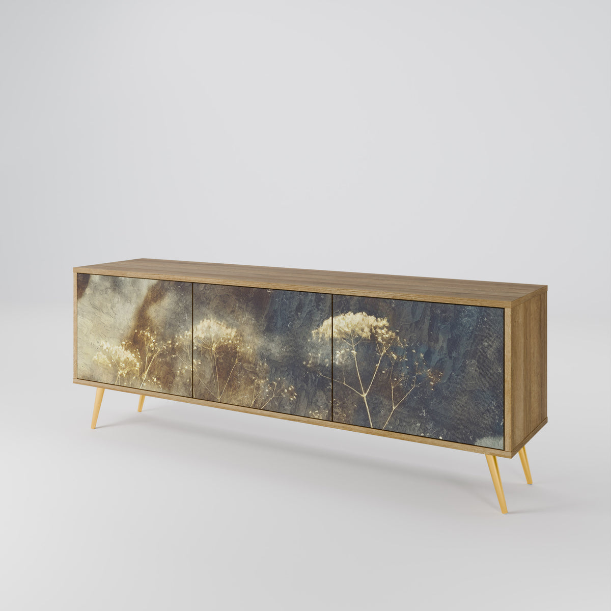 GENTLE POWER 3-Door TV Cabinet
