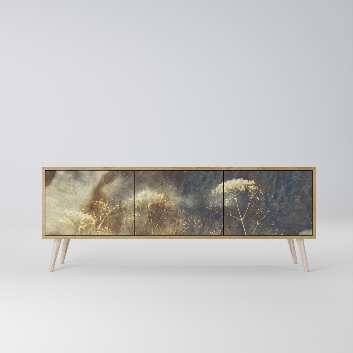 GENTLE POWER Mueble de TV de 3 Puertas