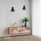 PASTEL DESTINY 3-Door TV Stand in Oak Effect