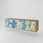 DAISY LUXE 3-Door TV Stand in Oak Effect