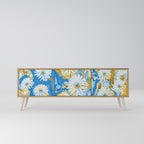 DAISY LUXE 3-Door TV Stand in Oak Effect