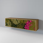 TROPICAL BEAUTY 3-Door TV Stand in Oak Effect