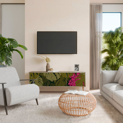 TROPICAL BEAUTY Mueble de TV de 3 Puertas