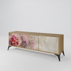 PEONY WHISPER 3-Door TV Stand in Oak Effect