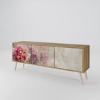 PEONY WHISPER 3-Door TV Stand in Oak Effect