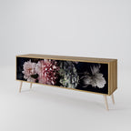 PURE BLOSSOM Mueble de TV de 3 Puertas en Efecto Roble