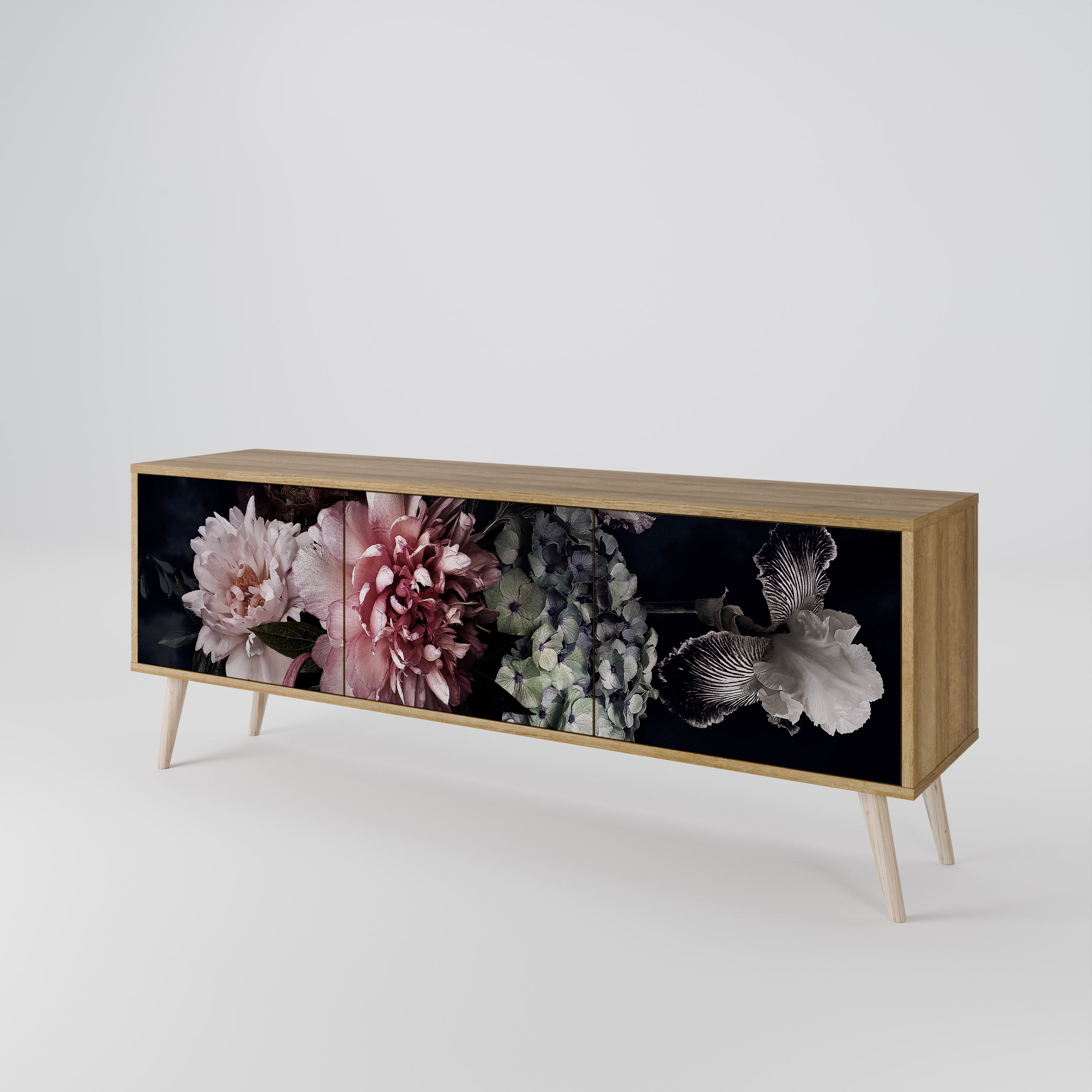 PURE BLOSSOM Mueble de TV de 3 Puertas