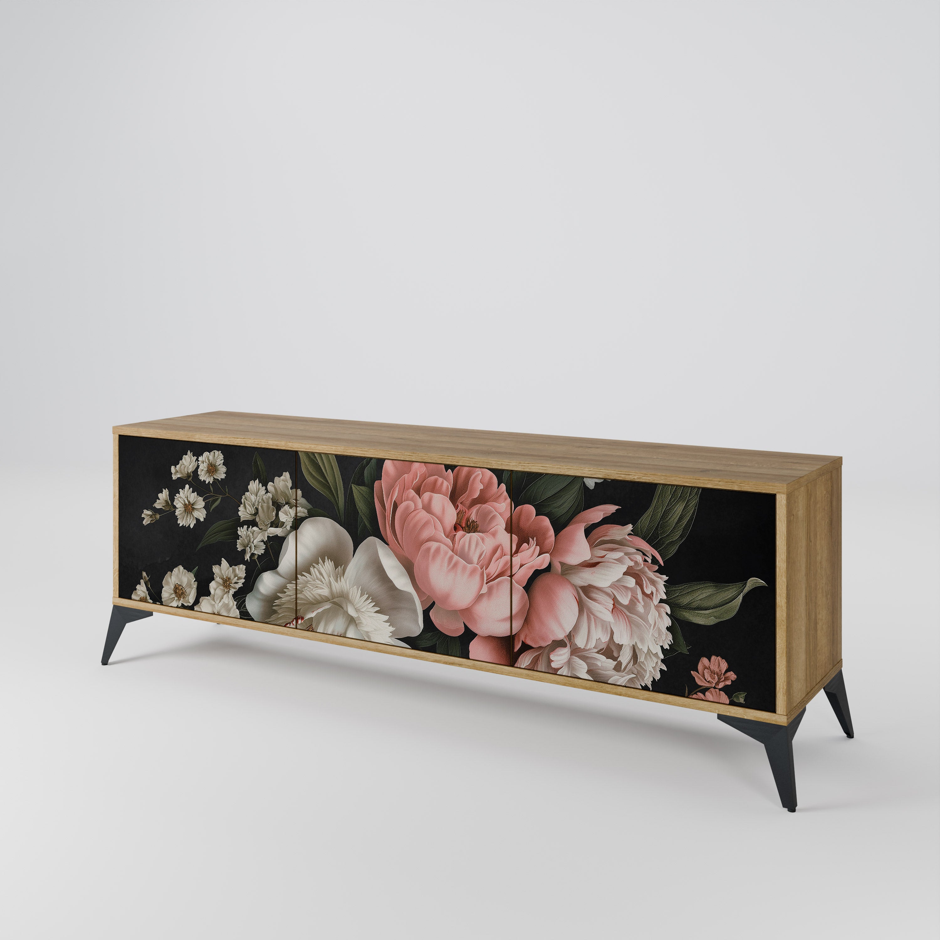 LUSH ELEGANCE Mueble de TV de 3 Puertas