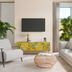 YELLOW CHINOISERIE Mueble de TV de 3 Puertas en Efecto Roble