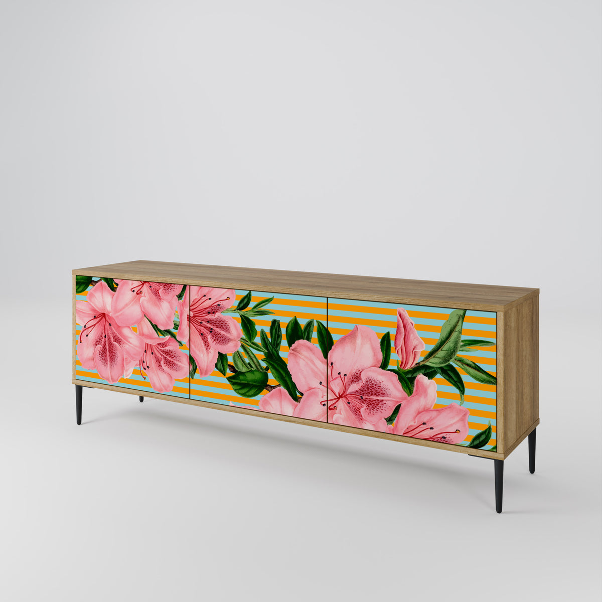 FRAGILE BEAUTY 3-Door TV Cabinet