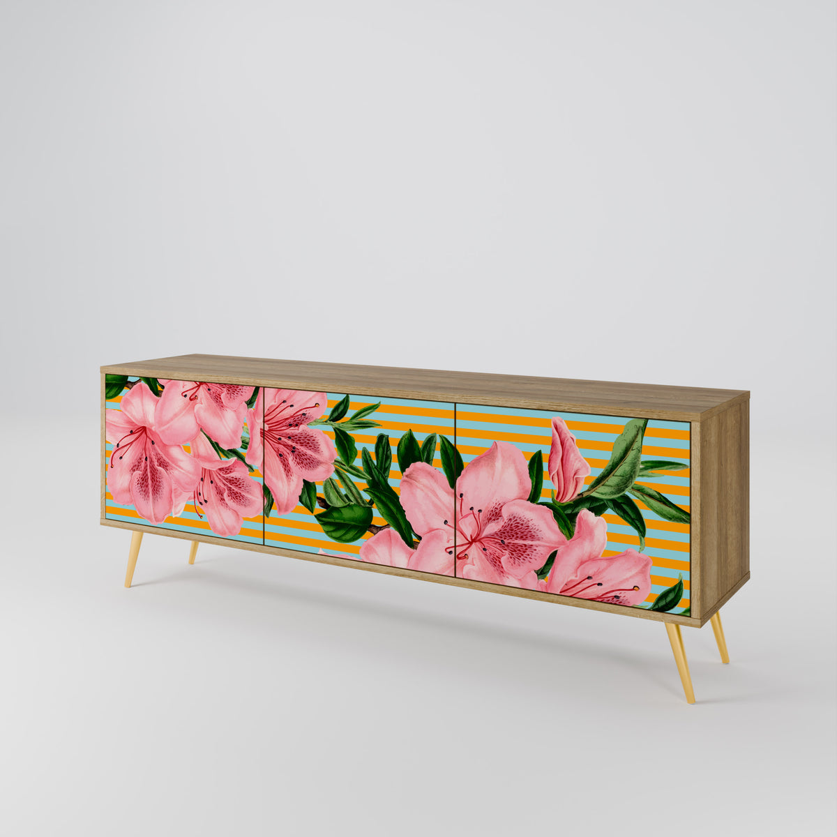 FRAGILE BEAUTY 3-Door TV Cabinet