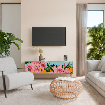 FRAGILE BEAUTY Mueble de TV de 3 Puertas