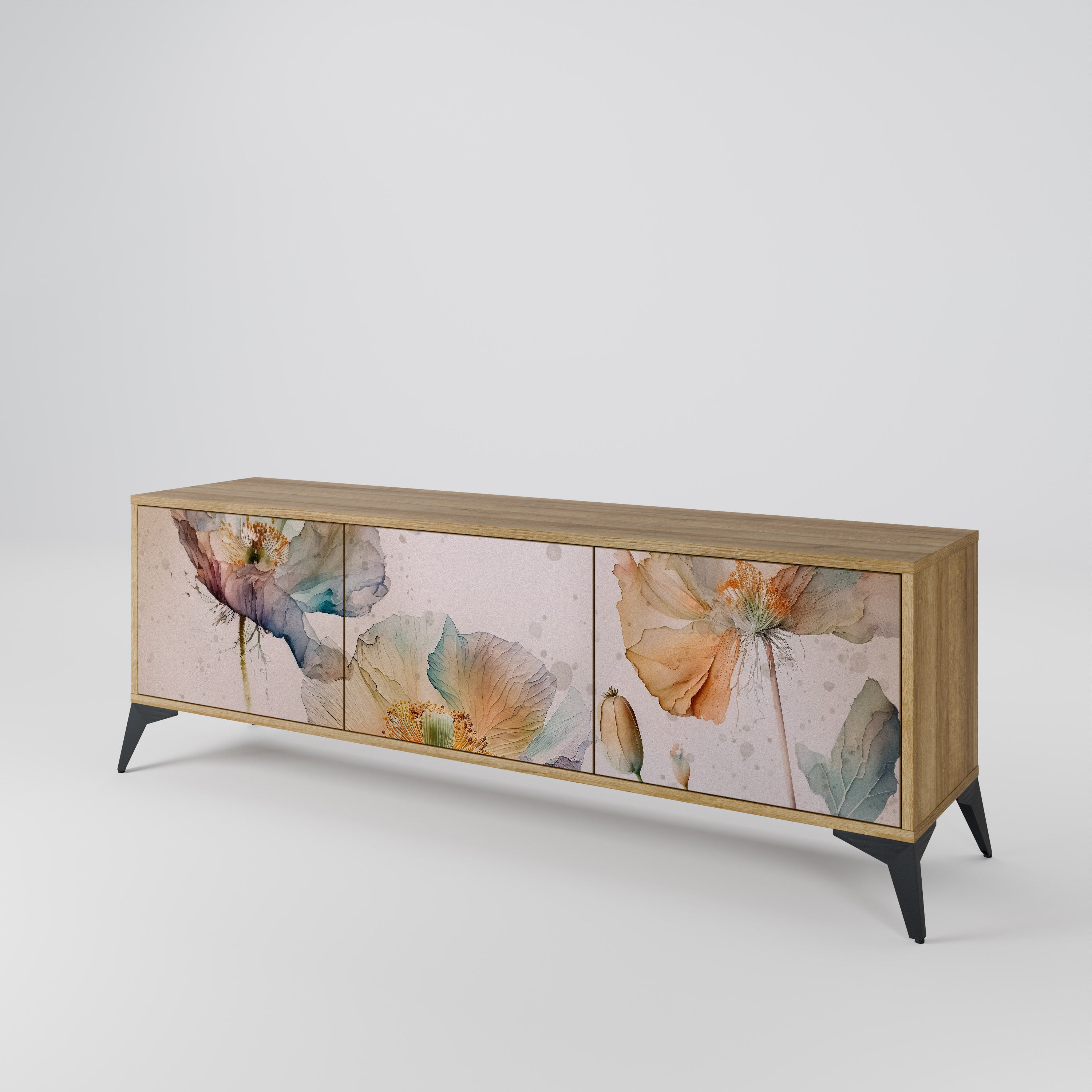 SOFTEN POPPY Mueble de TV de 3 Puertas