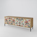 ORGANIC FOLKLORE 3-Door TV Stand in Oak Effect