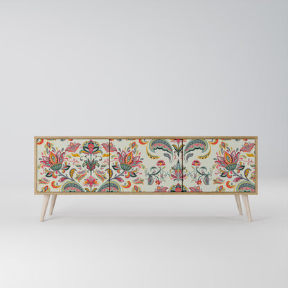 ORGANIC FOLKLORE Mueble de TV de 3 Puertas