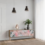 CHERRY BLOSSOM 3-Door TV Stand in Oak Effect