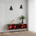 DAHLIAS AND POMEGRANATES 3-Door TV Stand in Oak Effect