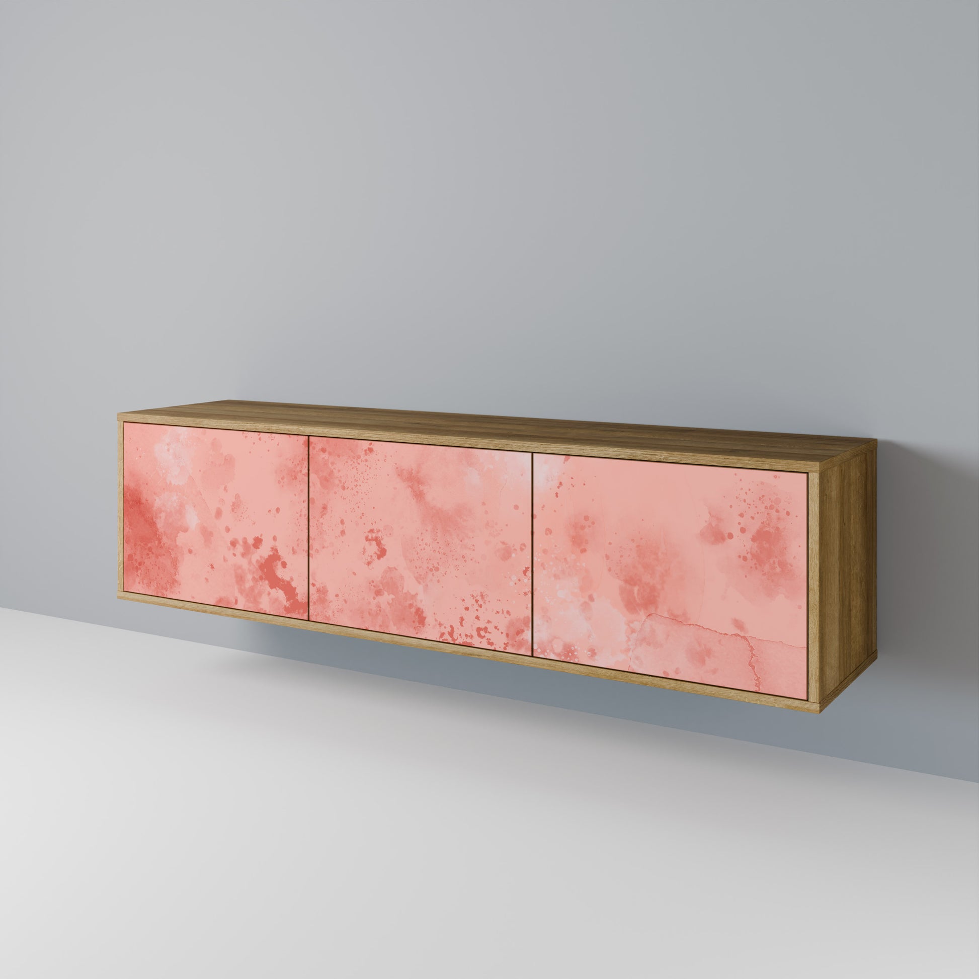 CRANE DANCE 3-Door TV Stand in Oak Effect