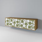 SEEDLING SONGBIRD 3-Door TV Stand in Oak Effect