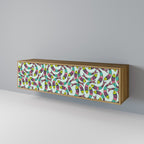 INDIAN FISH 3-Door TV Stand in Oak Effect