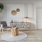 HAPPY HENS 3-Door TV Stand in Oak Effect