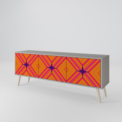 GEOMETRIC BRILLIANCE Mueble de TV de 3 Puertas