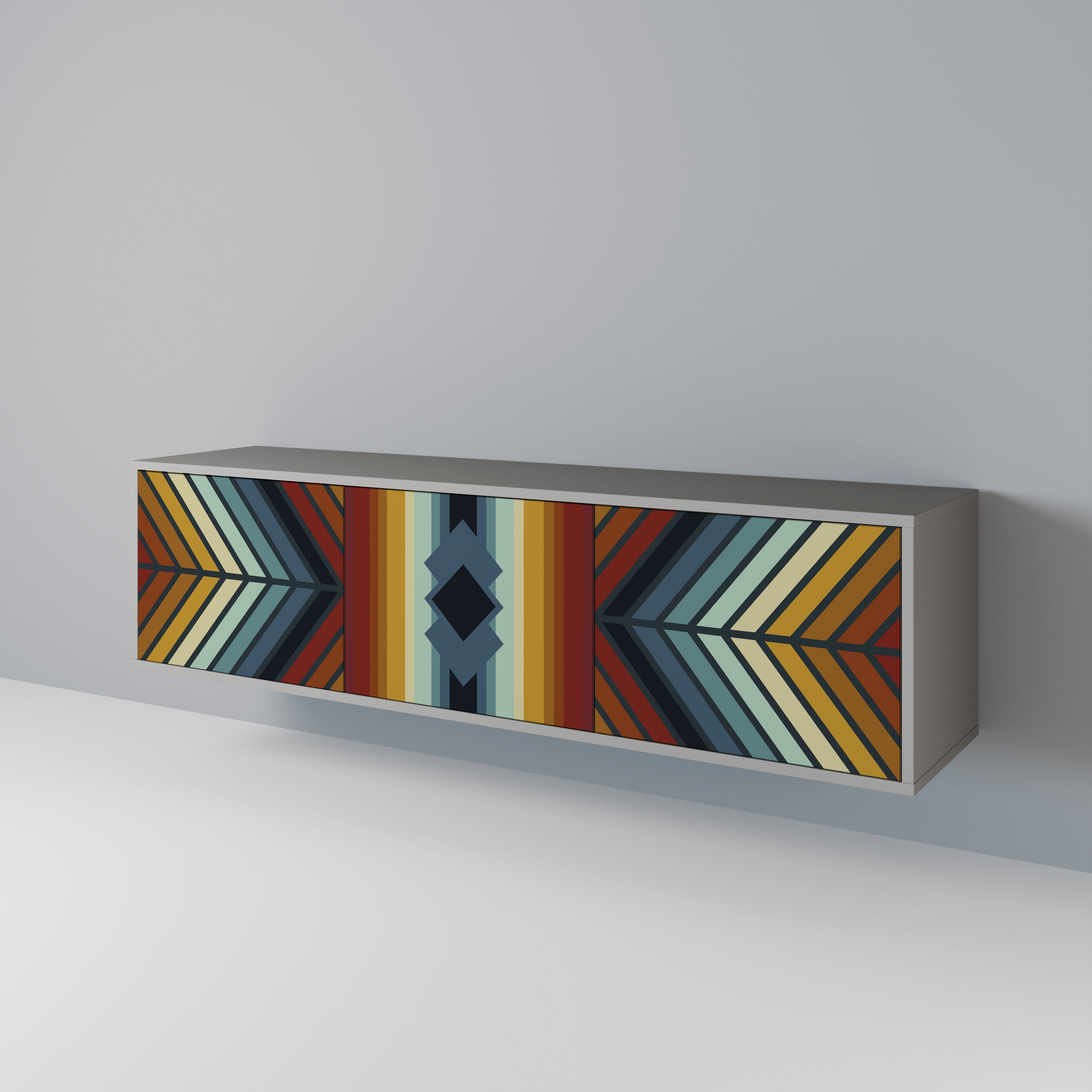 INDIGENOUS ZIGZAG Mueble de TV de 3 Puertas