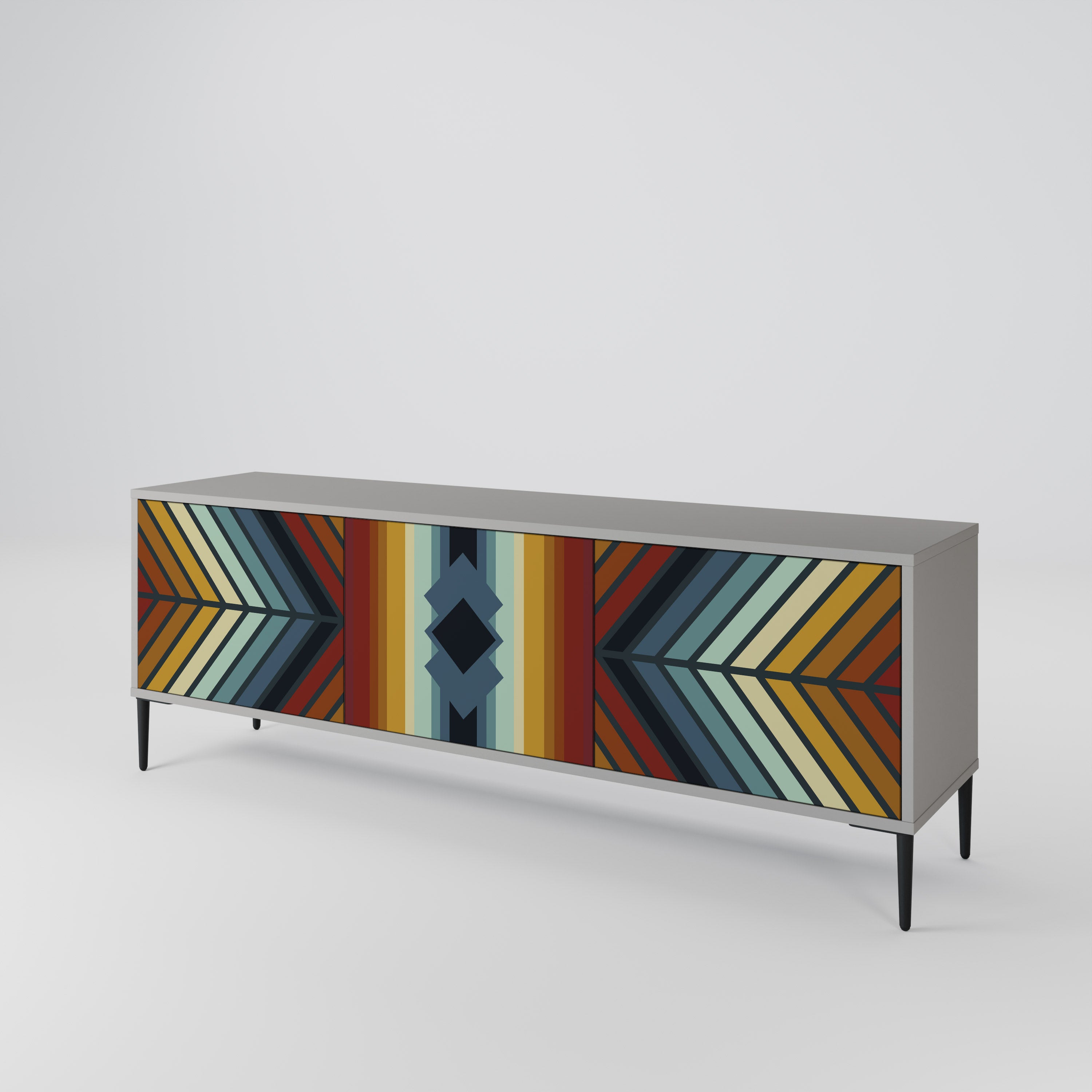 INDIGENOUS ZIGZAG Mueble de TV de 3 Puertas