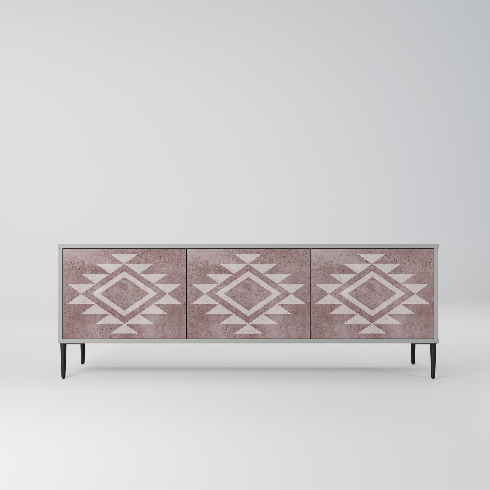 MARVEL MOSAIC 3-Door TV Stand in Grey Finish