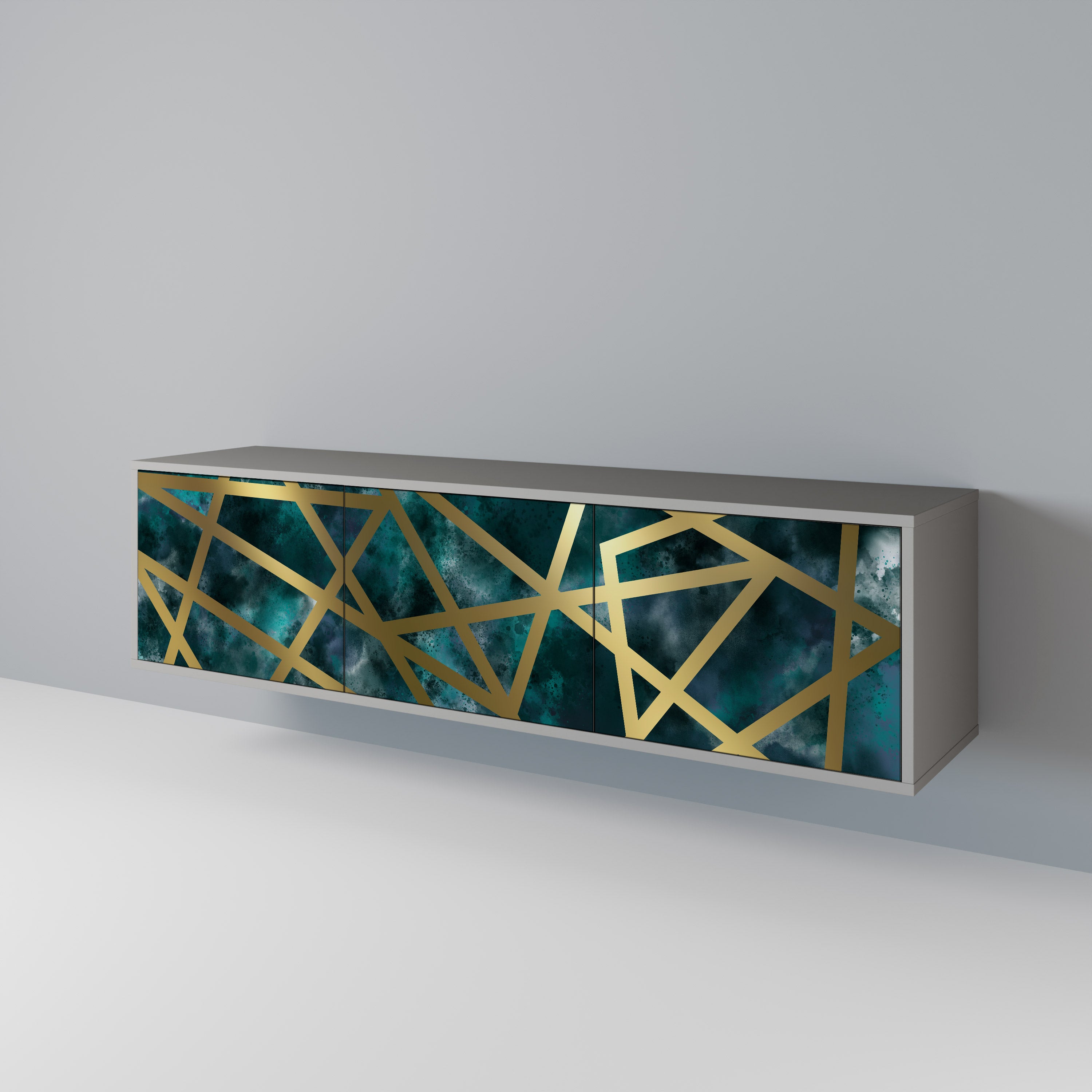 THE LABYRINTH OF GOLD Mueble de TV de 3 Puertas